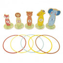 Montessori Educative Learning Wooden Ring Toss Activity Toy