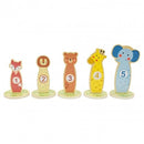 Montessori Educative Learning Wooden Ring Toss Activity Toy