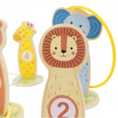 Montessori Educative Learning Wooden Ring Toss Activity Toy