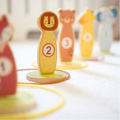 Montessori Educative Learning Wooden Ring Toss Activity Toy