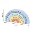 Montessori Educative Learning Wooden Rainbow Stacker Activity Toy