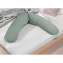 Theraline The Original Maternity and Nursing Pillow - Melange Green Grey Bamboo