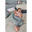 Theraline The Original Maternity and Nursing Pillow - Melange Green Grey Bamboo