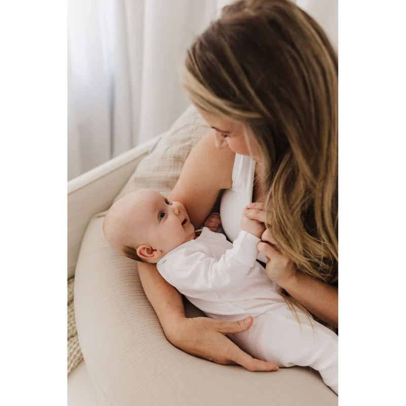 Theraline Muslin Maternity & Nursing Pillow - Sand Beige