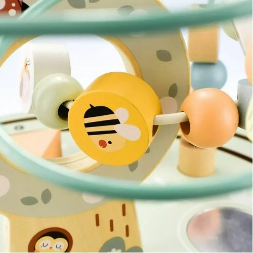 Montessori Educative Learning Wooden Activity Table Sensory Toy