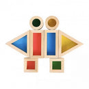 Montessori Educative Learning Wooden Rainbow Blocks Activity Sensory Toy