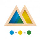 Montessori Educative Learning Wooden Rainbow Blocks Activity Sensory Toy