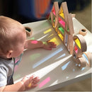 Montessori Educative Learning Wooden Rainbow Blocks Activity Sensory Toy