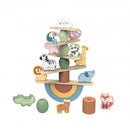 Montessori Educative Learning Wooden Stacking Animal Activity Toy