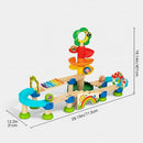 Montessori Educative Learning Wooden Ball Drop Track Set