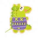 Montessori Educative Learning Wooden 5 In 1 Lacing Animals Activity Toy