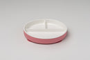 Nava Nest Porcelain Divided Round Plate with Silicone Suction - 3 Colors
