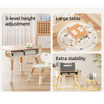 Lucky Baby Little Kids Table & Chair Set W/Drawing Paper