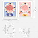 Lucky Baby Baby Tooth Fun Box Photo Frame - Transparent Crystal Tooth House Milk Teeth Organiser - 2 Variation