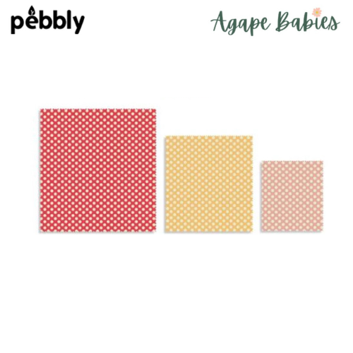 Pebbly Beeswax Food Wrap Set (3pc)