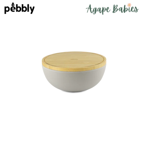 Pebbly Salad Bowl (L) - Light grey