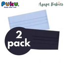 [2-Pack] Puku Adult  Mask Cover - Green