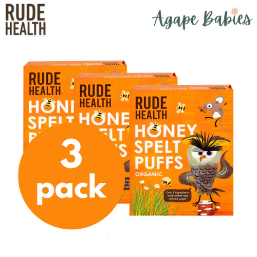 [Bundle Of 3] Rude Health Honey Spelt Puffs, 175g