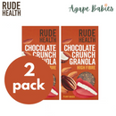 [2 Pack] Rude Health High Fibre Chocolate Crunch Granola, 400g Exp: 09/25