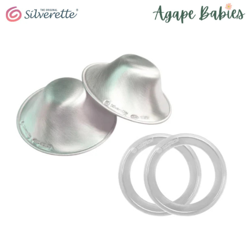 Silverette Silver Nursing Nipple Cups  XL & Ofeel Ring (Combo)