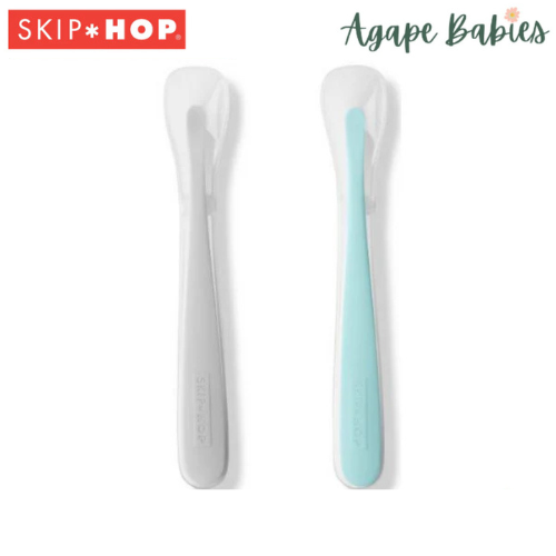 Skip Hop Easy - Feed Spoons - Grey/Soft Teal