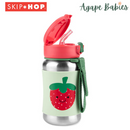Skip Hop Spark Style Stainless Steel Straw Bottle - Strawberry
