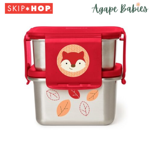 Skip Hop Stainless Steel Lunch Kit - Fox