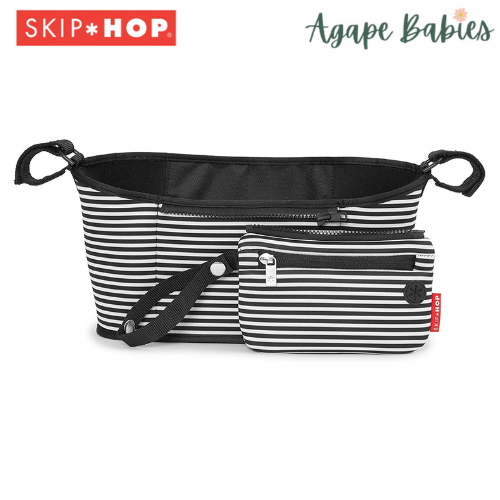 Skip Hop Stroller Organiser - Black & White Stripe