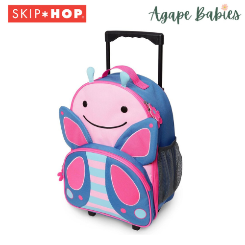 Skip Hop Zoo Kids Rolling Luggage - Butterfly