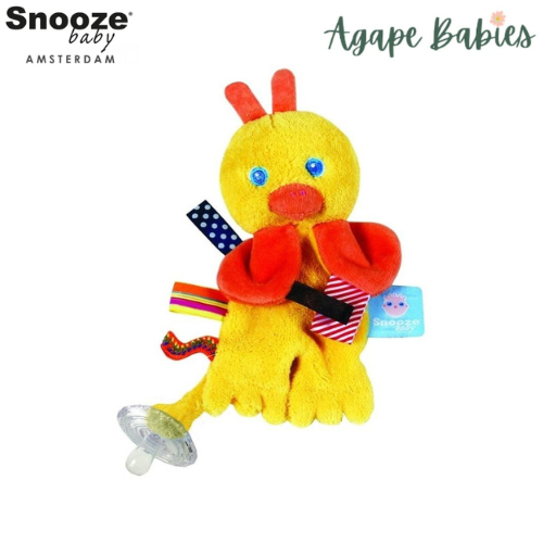 Snoozebaby Pacifier Holder - Flo the Cuddling Duckling