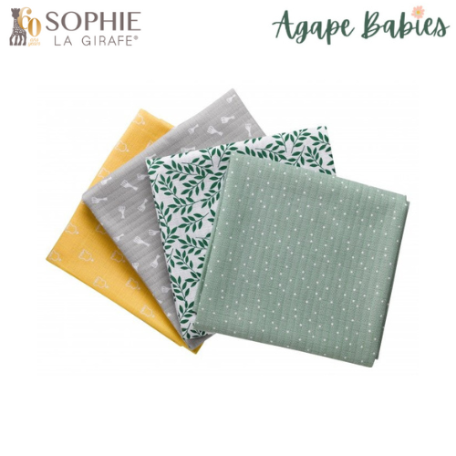 Sophie la girafe Set of 4 Small Pastel Swaddles