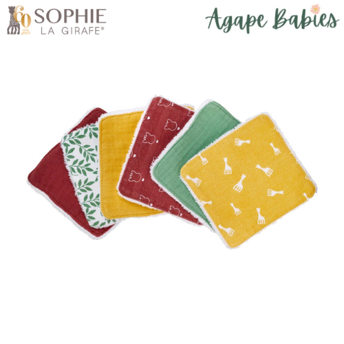 Sophie la girafe Set of 6 Reusable Baby Wipes