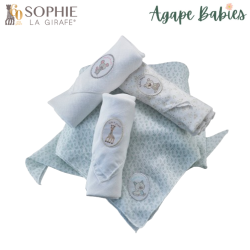 Sophie the Giraffe Swaddler Nappies - Set of 4