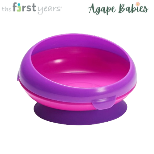 THE FIRST YEARS Inside Scoop Suction Bowl (pink/purple)