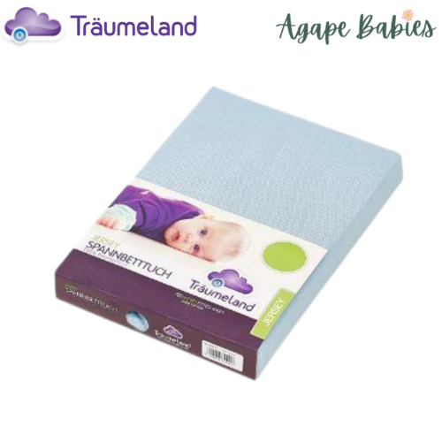 Traeumeland Tencel Fitted Sheet - Light Blue (fits 60x120cm only)