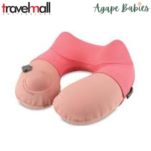 TravelMall 3D Inflatable Neck Pillow (Pink)