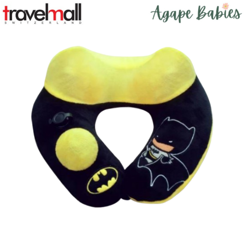 TravelMall Kid’s New Justice League 3D Inflatable Pump Pillow - Batman