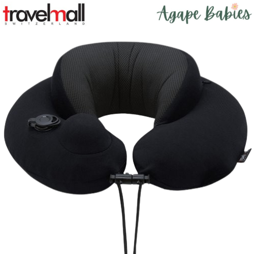 Travelmall Premium Inflatable Neck Pillow with 3D Pump and Memory Foam