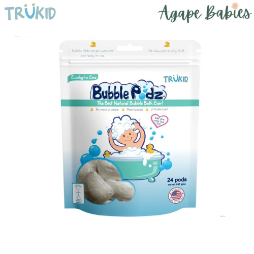 TruKid Eucalyptus Scented Bubble Podz, 24 pcs