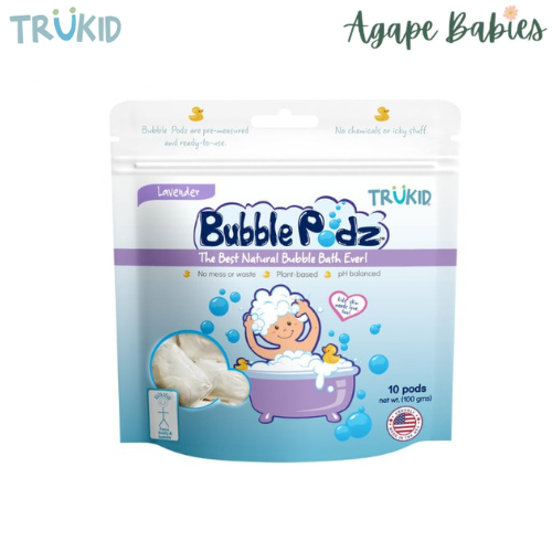 TruKid Lavender Scented Bubble Podz, 10 pcs Exp: 10/25