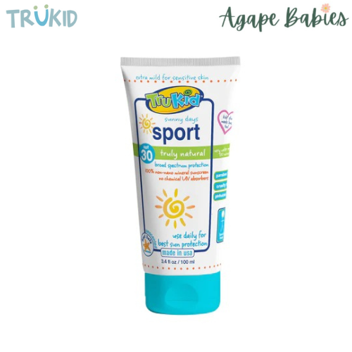 TruKid Sport Unscented/Water Resistant Sunny Days SPF30+ Lotion, 100 ml Exp-03/26