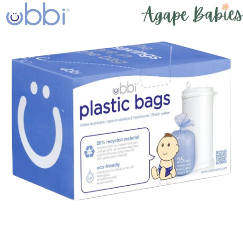 Ubbi Diaper Plastic Bags Case 25 Pieces