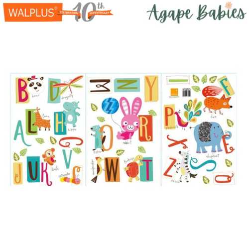 Walplus Kids Learning Education Alphabet A-Z Wall Decals 30x60cm