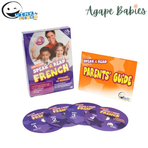 WINK to LEARN Speak & Read French 4-DVDs Program - FOC Sing to Learn DVD