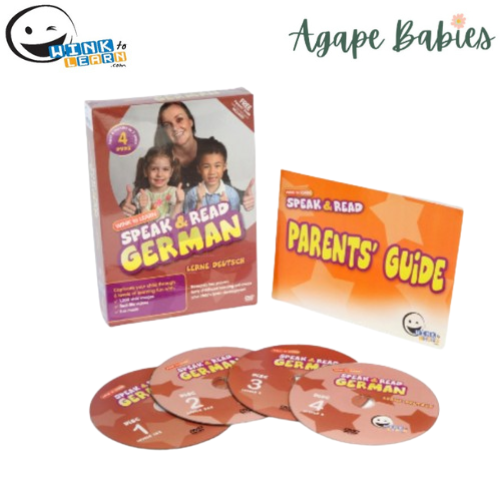 WINK to LEARN Speak & Read German 4-DVDs Program - FOC Sing to Learn DVD