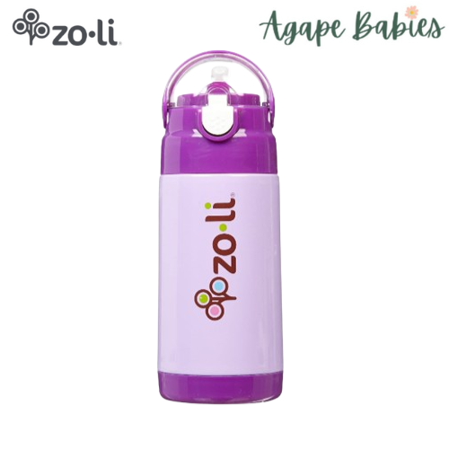 Zoli d.lite Vacuum Insulated Straw Drink Bottle 10oz - Purple