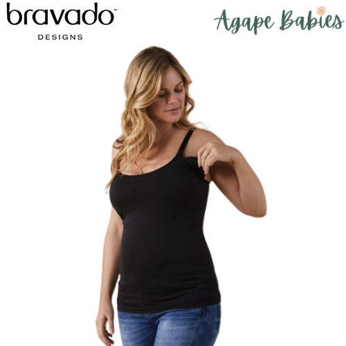 Bravado Classic Nursing Cami - Black (4 Sizes)