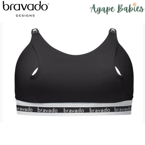 Bravado Designs Clip and Pump Hands-Free Nursing Bra Accessory Sustainable - Black