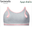 Bravado Designs Clip and Pump Hands-Free Nursing Bra Accessory Sustainable - Dove Heather With Dusted Peony