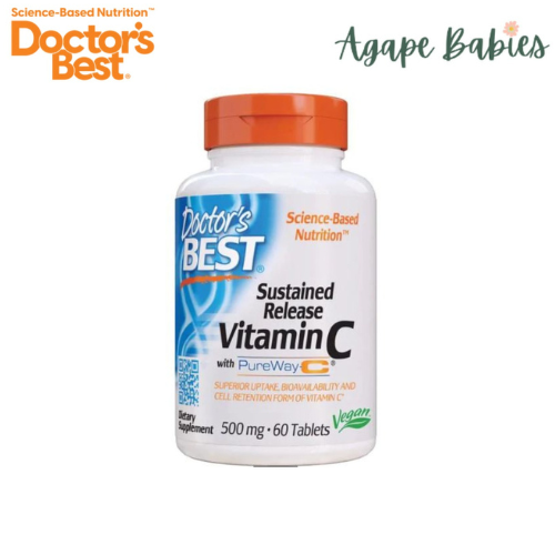 Doctor's Best 12-Hour Vitamin C with PureWay-C 500mg, 60 tabs